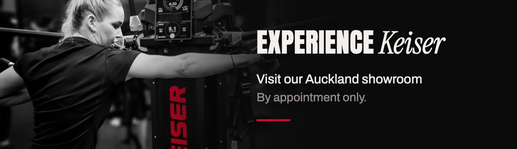 Experience Keiser. Visit our Auckland showroom. By appointment only.